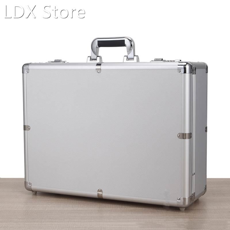 500*370*180mm Tool Box Aluminium Alloy Home Storage Box Docu