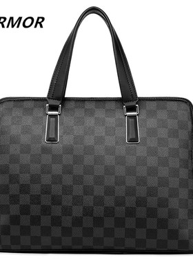 VORMOR 2020 Men Casual Briefcase Bag PU Leather Shoulder Me