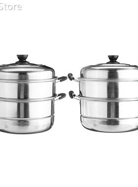 Stainless Steel Three layers Thick Steamer Pot Soup Steam Po