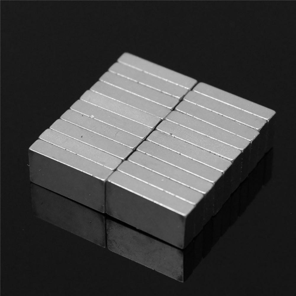 20Pcs 10x5x2mm N52 Super Strong Cuboid Shape Blocks Rare Ear