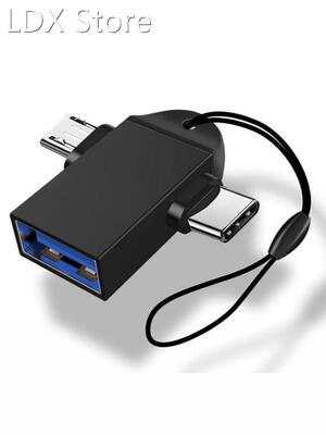 5 colors USB 3.0 to TYPE-C 2 in 1 OTG Card Reader Adapt