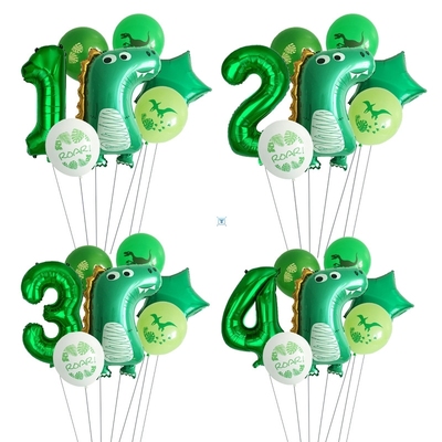 Aluminum film dinosaur balloon number set birthday party