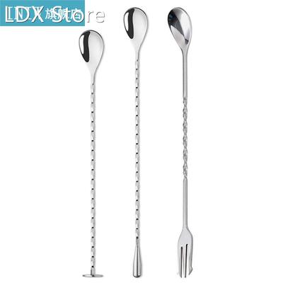 10Pcs/Set Bar Spoon 10/11/12/13 inch Stainless Steel Cockta