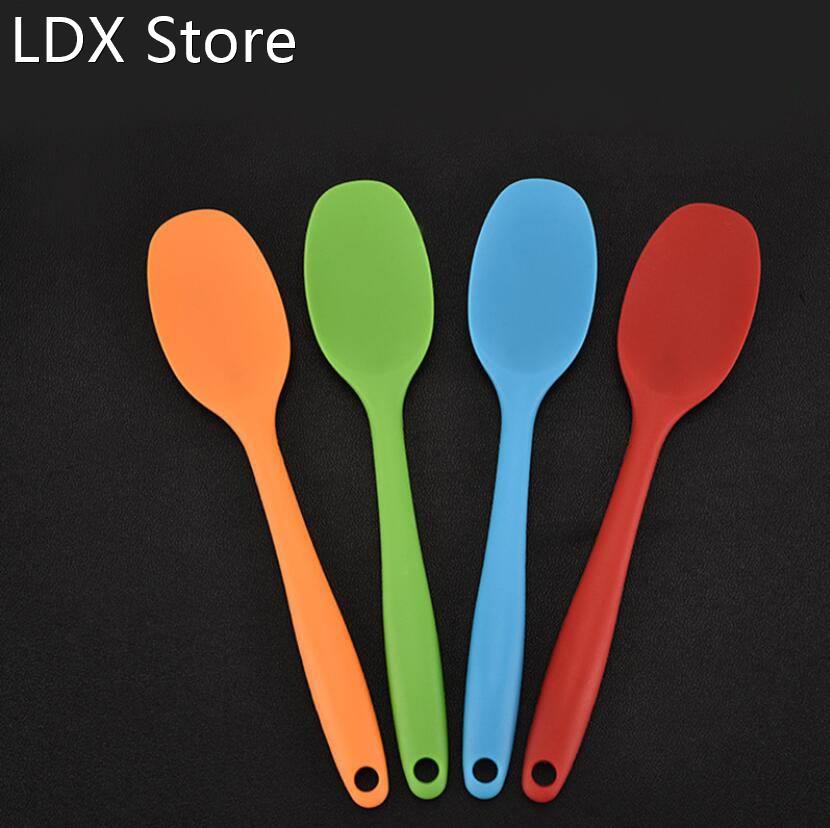 Cake Butter Spatula Silicone Spoon Mixing Spoon Long-handled