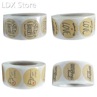 500Pcs/Roll Thank You Stickers 适用于 Seal Label Scrapbookin