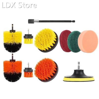 11Pcs Drill Brush Attachment Set Scrubbing Brushes Cleaning