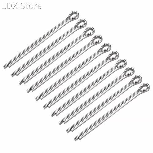 10Pcs Split Cotter Pin - 5mm x 70mm 304 Stainless Steel 2-Pr