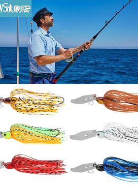 6pcs Bladed Jig Fishing Lures Swim Jigs Bait With Self-right