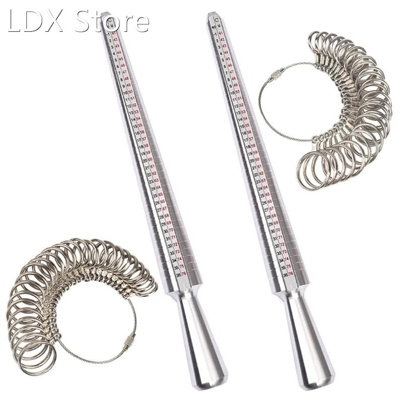 Ring Mandrel Sizer Ruler Multi-Specification Ring Size Measu