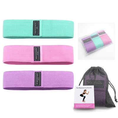 3 pcs fabric resistance bands booty band set gym equipt work