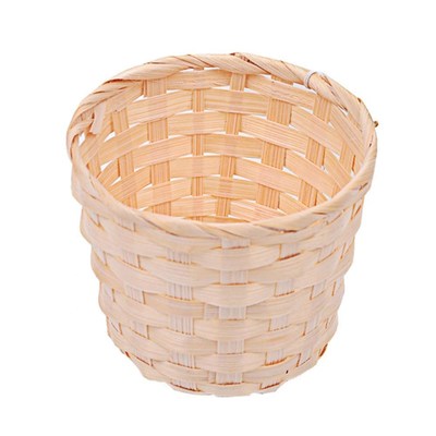 Bamboo Woven Basket Bra Sundries Organizer Rattan Plant Box