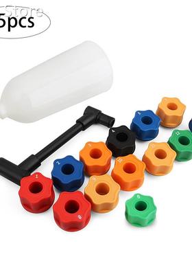 15PCS Car Refueling Oil Funnel Car Engine Oil Filler Funnel