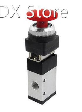 MV322EB 12mm Thread 3/2 Way Latching Red Mushroom Button Air