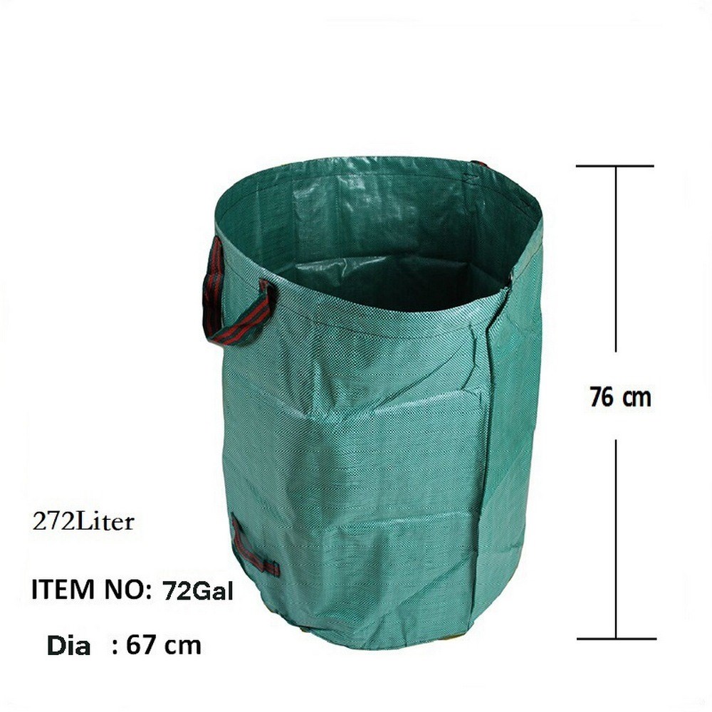 60L-272L Large Capacity Garden Bag Reusable Leaf Sack Trash