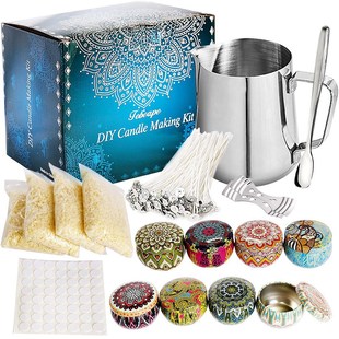 Candle Making Kit Beewax Candles Wick Craft Tools Set Pour P