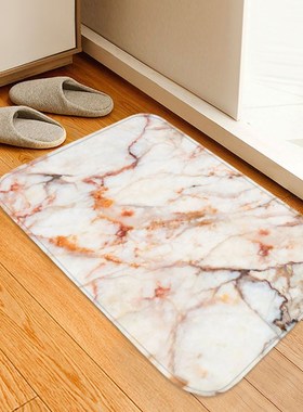 40x60cm Doormat Kitchen Carpet Anti-Slip Nordic Style Marble