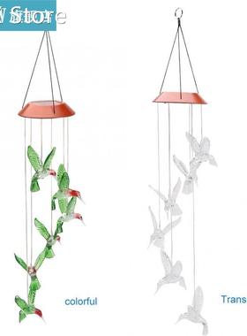Color Changing Solar Power Wind Chime Outdoor LED Solar Lamp