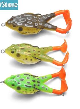3PCS/Set Frog Soft Lure Bionic Bait PVC Sugar Gum Simulation