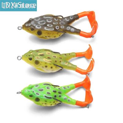 3PCS/Set Frog Soft Lure Bionic Bait PVC Sugar Gum Simulation