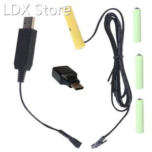 Reuse AAA Dummy Batteries Detachable USB/Type C Power Supply