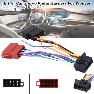 Car Stereo Radio Player ISO Wiring Harness Connector 16Pin f