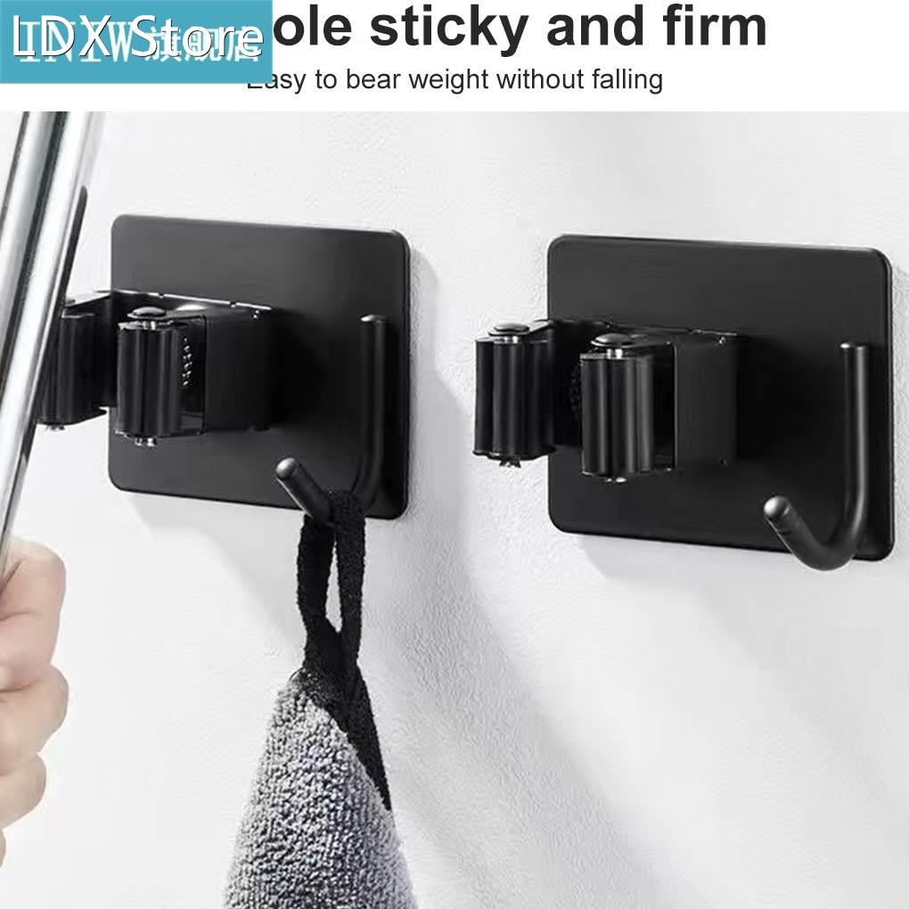 RecabLeght Stainless Steel Mop Holder Punch-Free Bathroom Sh