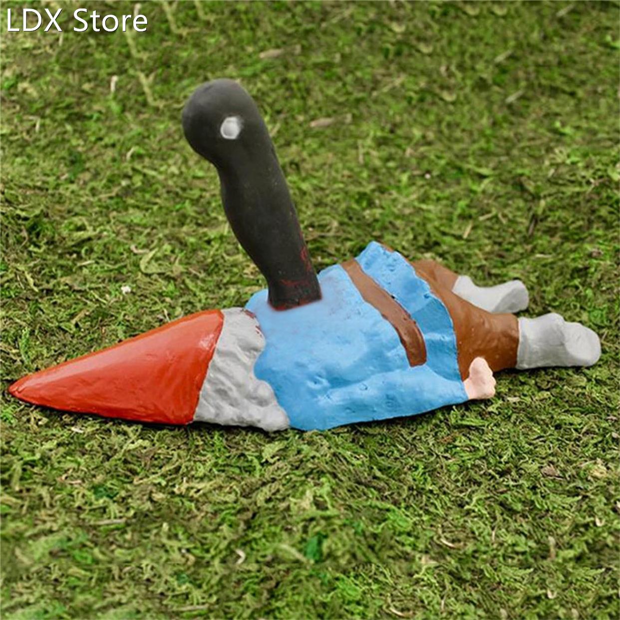 Creative Zombie Gnome Garden Statues Outdoor Gardening Dwarf