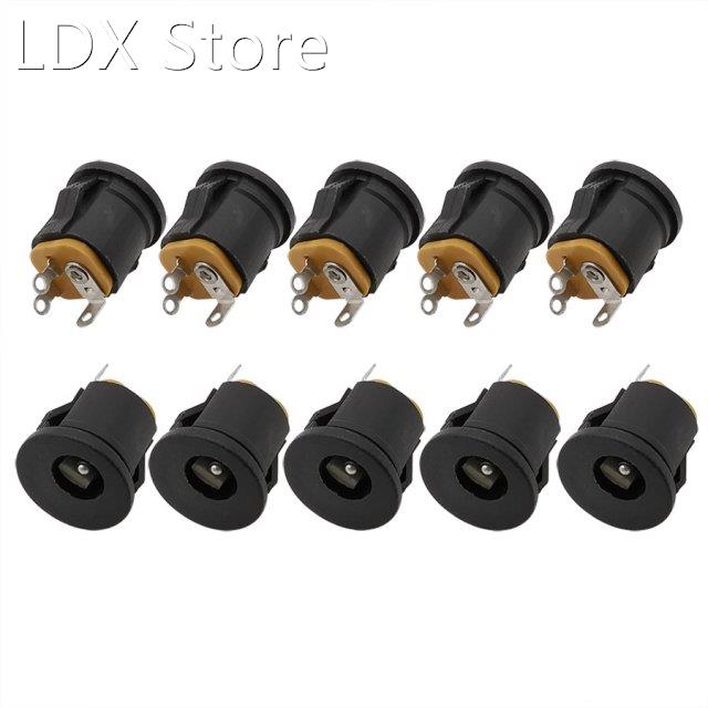 10Pcs/lot DC-022K 5.5x2.1mm DC Socket 5.5*2.1mm DC Power Fem