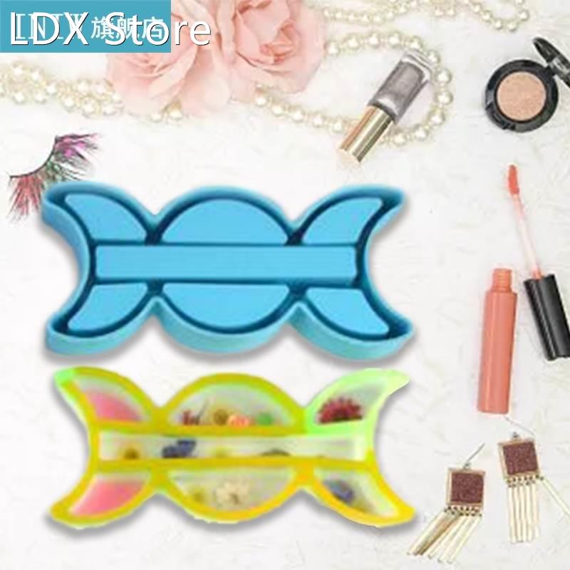 Moon Jewelry Organizer Epoxy Resin Mold Storage Box Casting