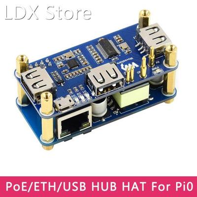 Raspberry Pi PoE Ethernet USB HUB HAT 3 x USB 2.0 Ports RJ45