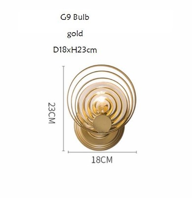 Nordic minimalist postmodern LED wall lamp living room TV ba