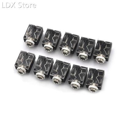 10pcs//lot Headphone Jack 5 Pin PCB Mount Female 3.5mm Stere