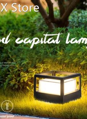 15W Waterproof LED Pillar Lamp Outdoor Fence Courtyard Door