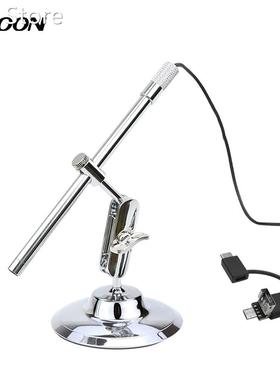 2MP USB Digital Microscope Micro USB Type-C 200X 8LED Digita