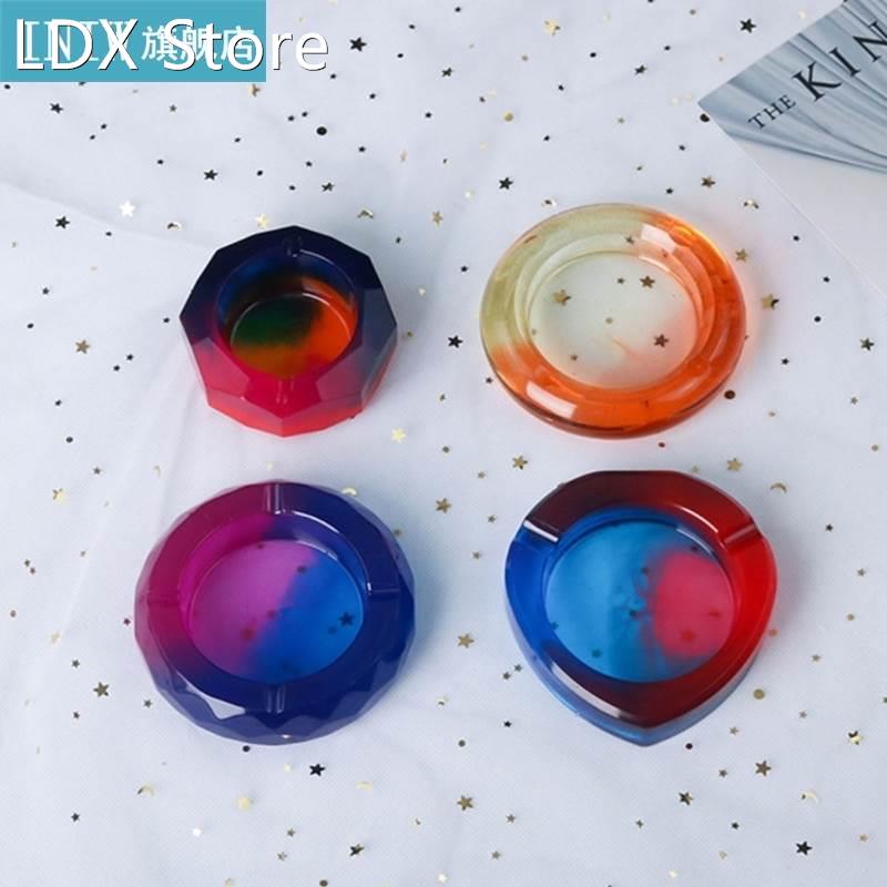 Resin Crystal Epoxy Mold Ashtray Casting Silicone Mould DIY