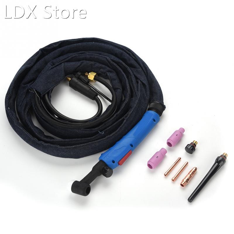 WP-17FV Air-cooled Welding Torch Kit with Flexible Body and