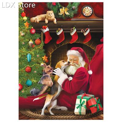 Full Drill landscape Mosaic Round Diamond Painting Tree Diam