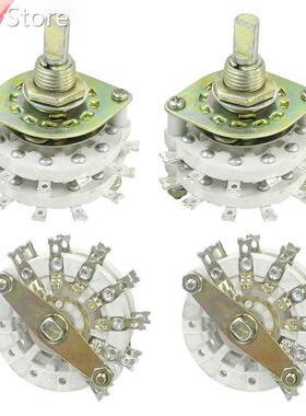 4PCS Band Channael Rotary Switch 2P6T 2 Pole 6 Position Dual