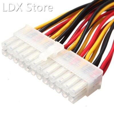 1PC 30CM ATX 24 Pin Male to 24Pin Female Power Supply Extens