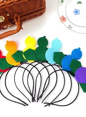 葫芦娃发箍搞笑沙雕头饰可爱头箍成人儿童通用表演生日接亲伴郎