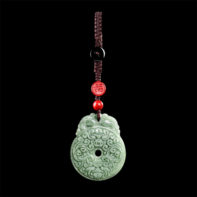 翠莹福原创A货翡翠平安扣挂件款