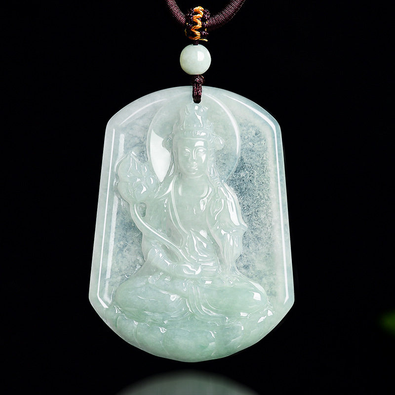 天然缅甸A货翡翠大势至菩萨冰种吊坠生肖马守护神男女本命佛GY35,珠宝/钻石/翡翠,颈饰,淘宝优惠券,粉丝福利购,淘宝优惠卷