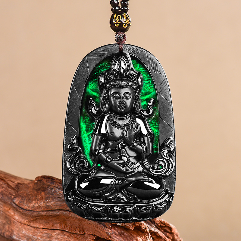 翠莹福天然翡翠冰种观音