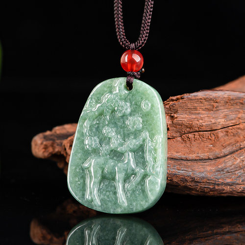 翠莹福天然翡翠一鹿有你