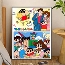 蜡笔小新数字油画diy填充涂色丙烯卡通生日礼物简单可定制手工画