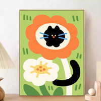 Cute cat digital oil painting diy2026 New handcrafted coloring, hand-painted acrylic oil painting, hanging painting thumbnail 4