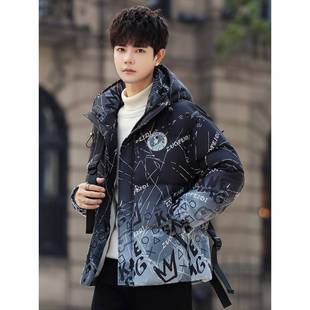 13青少年短款羽绒棉衣服12岁男孩初中学生加厚外套15大童冬装棉袄