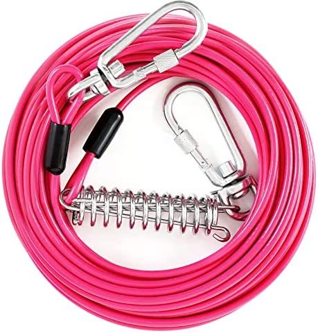 Dog Tie Out Run Cable Dog Chains for Outside 30 feet Dog L