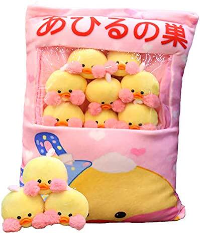 plush pillow cute little yellow duck animals doll toy gifts