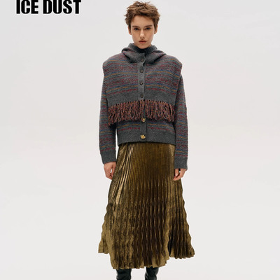 25秋冬季新款撞色圆领针织上衣